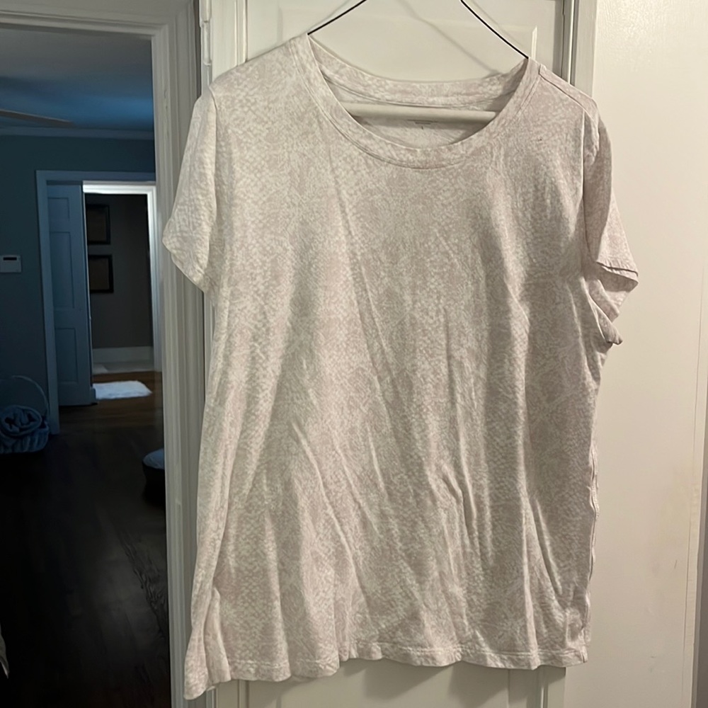 Athleta snakeskin print t-shirt. Worn once.